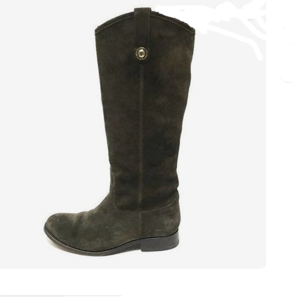 Frye 'Melissa Button' Suede Leather Riding Boot